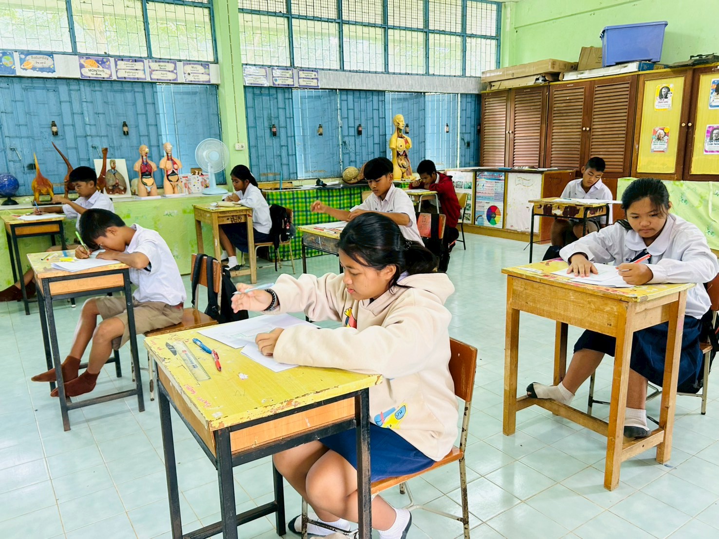 บรรยากาศการสอบปลายภาคเรียนที่1ปีการศึกษา2568